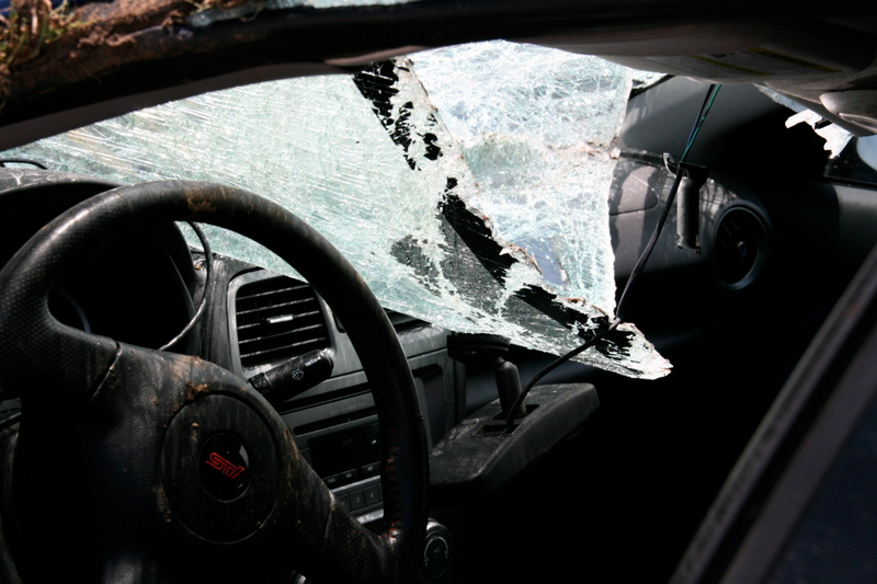 Illustration for article titled Subaru STI Hits Two Trees At Speed, Flips Twice, Everyone Survives!